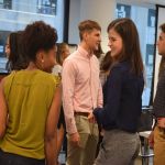 Networking with peers between sessions <p>(right)</p>