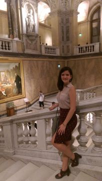 October 2016 - Long Night of the Museums, on the stairs of the Natural History Museum in Vienna