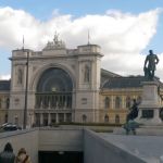 Budapest Keleti railway station: Built between 1881 and 1884, the train station was designed in eclectic style. James Watt, "Father of Railways", and George Stephenson, who made great improvements to the steam engine, are represented on either side of the entrance.