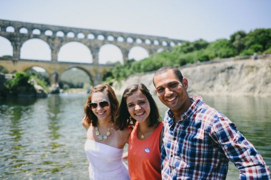 June 2015 - In front of Pont du Guard