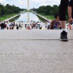 The stairs feature another plaque recognizing Martin Luther King Jr.'s "I have a Dream" speech.