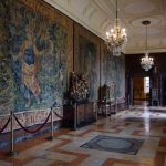 The rugs in this room are from Belgium while the sculpture between the rugs is from South America.