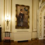 Isabel loved parrots and loved being painted with them.