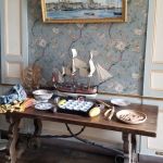 The corsairs displayed their (seized) goods and sold them to the highest bidder.