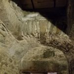 This lavish house served also as a warehouse. When the goods came in, they would be dropped by this hatch in the ceiling.